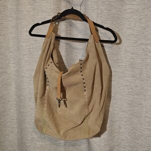 Large Suede Free People Shoulder Sample Bag